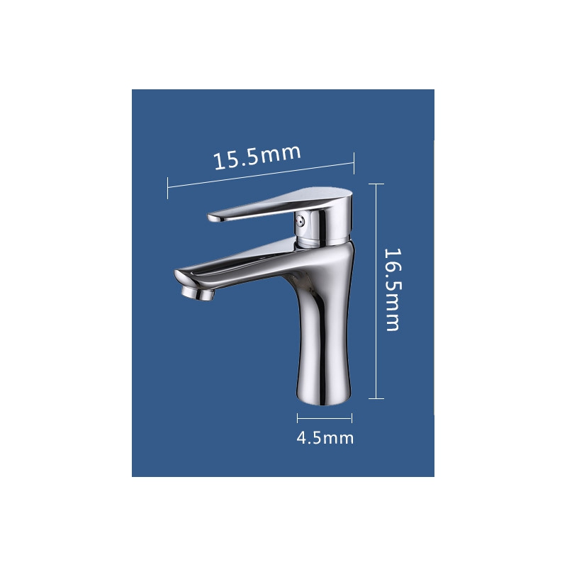 Silver Faucet Copper Chrome plating hot and cold faucet